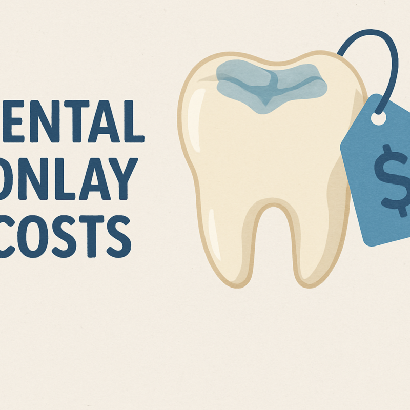 Dental onlay cost can range between $650 to $1200 depending on the material and onlay type