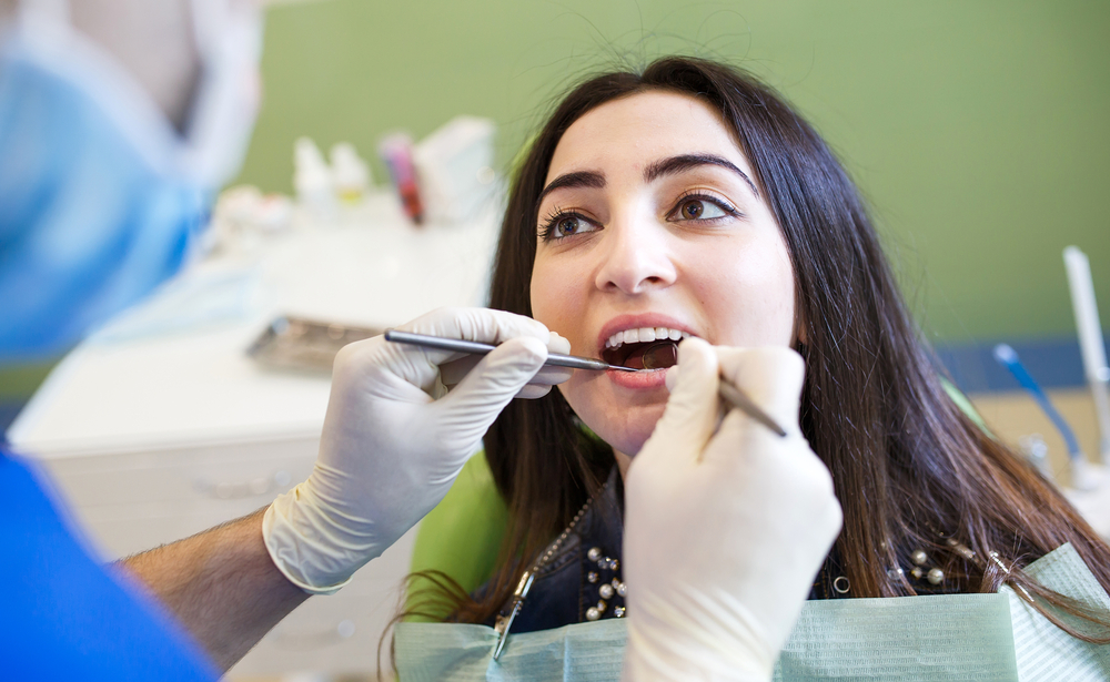 Woman having a Root Canal in Bellevue Woman having a Root Canal in Bellevue