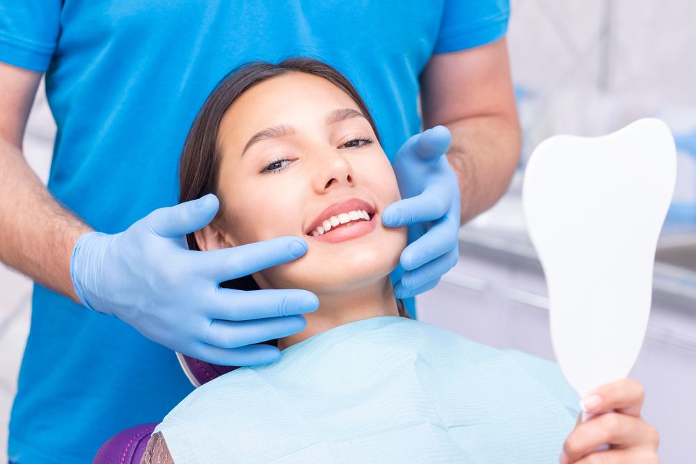 Woman during a dental procedure - Dental Fillings in Federal Way